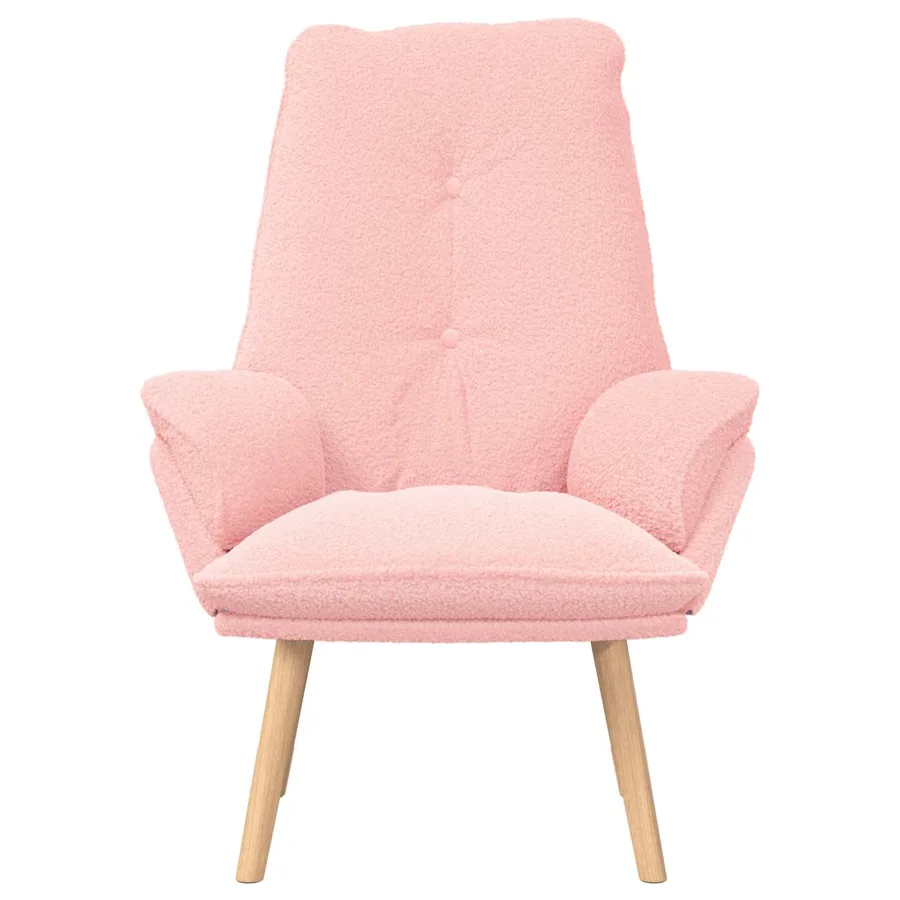 fauteuil Rose 69 x 74 x 93 cm Tissu Sherpa - 3