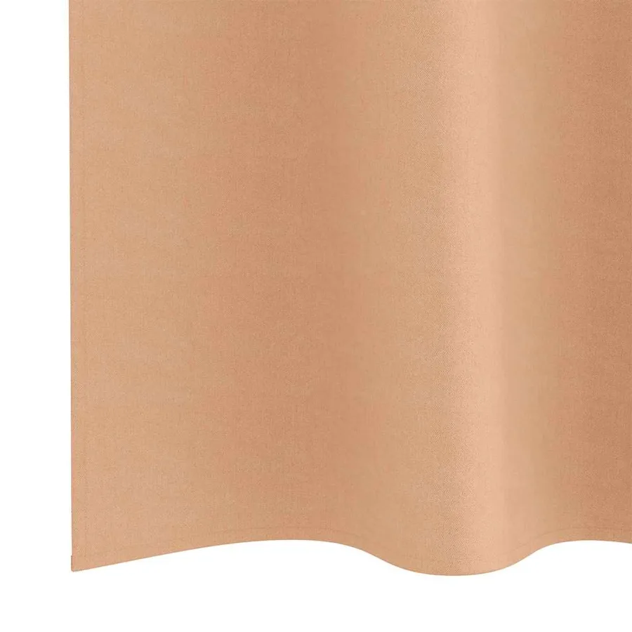 Rideaux occultants avec anneaux 2 pcs Marron Clair 225 x 140 cm - 6