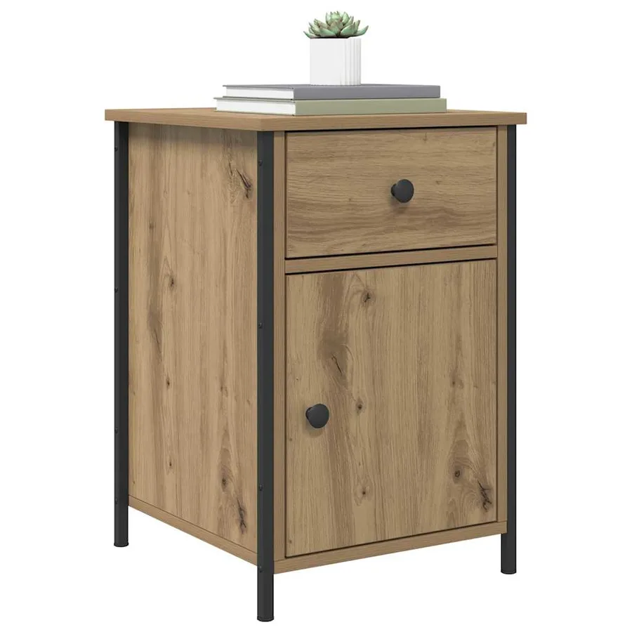Cabinet de chevet Chêne artisanal 40 x 42 x 60 cm - 3