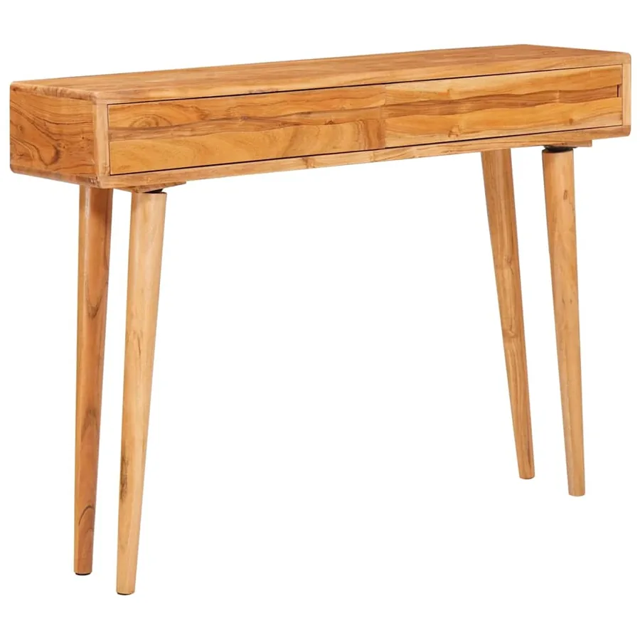 Table console Marron 110 x 30 x 80 cm Bois d'Acacia Massif