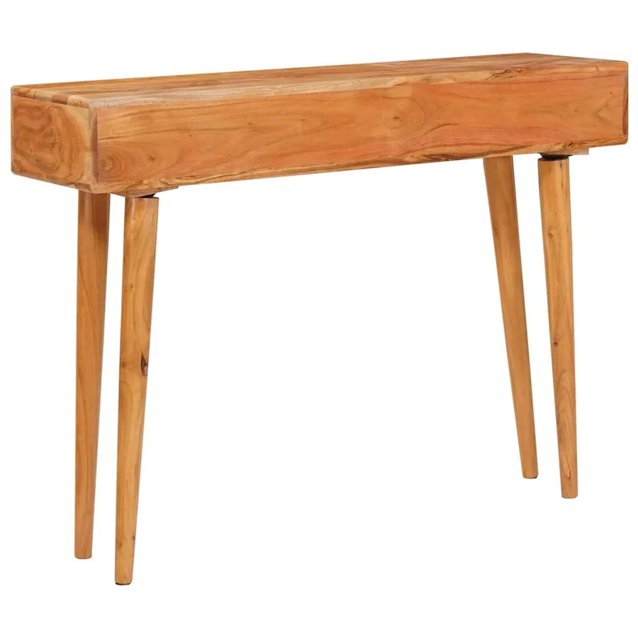 Table console Marron 110 x 30 x 80 cm Bois d'Acacia Massif - 7