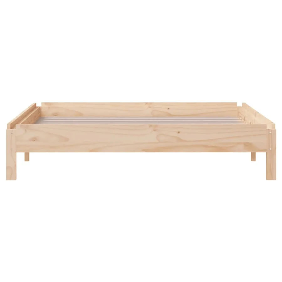 Lit empilable sans matelas 100x200 cm bois massif de pin - 8