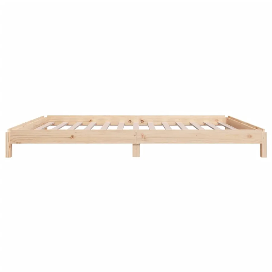 Lit empilable sans matelas 100x200 cm bois massif de pin - 9