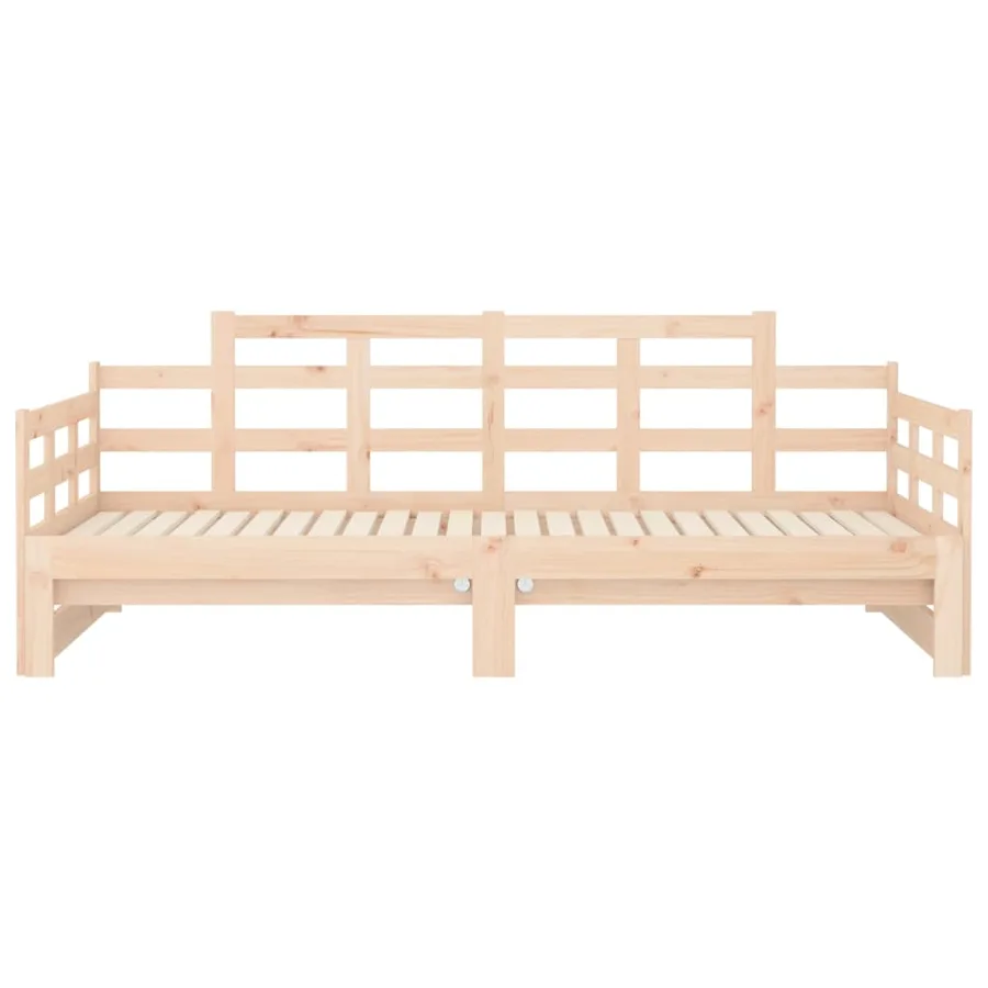 Lit coulissant sans matelas bois de pin solide - 10