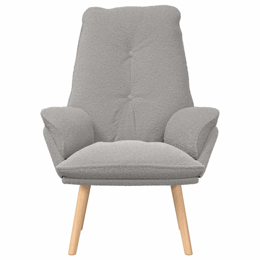 fauteuil Gris clair 69 x 74 x 93 cm Tissu Sherpa - 3