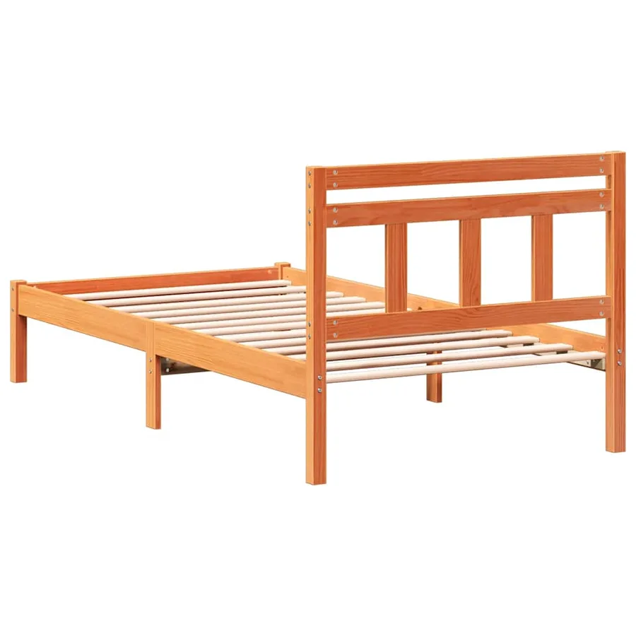 Cadre de lit Marron 80 x 200 cm Pin massif - 7