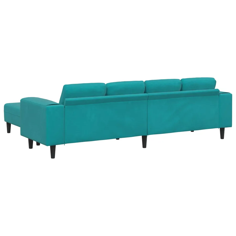 Canapé de salon 3 pcs Turquoise 250 x 188 x 76 cm - 6
