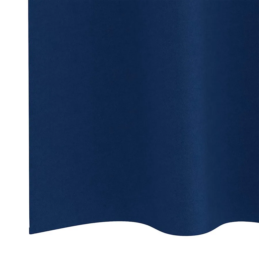 Rideaux occultants avec anneaux 2 pcs Bleu foncé 245 x 140 cm - 6