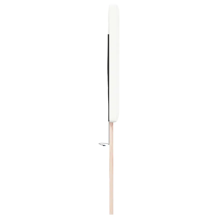 Tête de lit LED Blanc 200 cm Cuir synthétique - 6