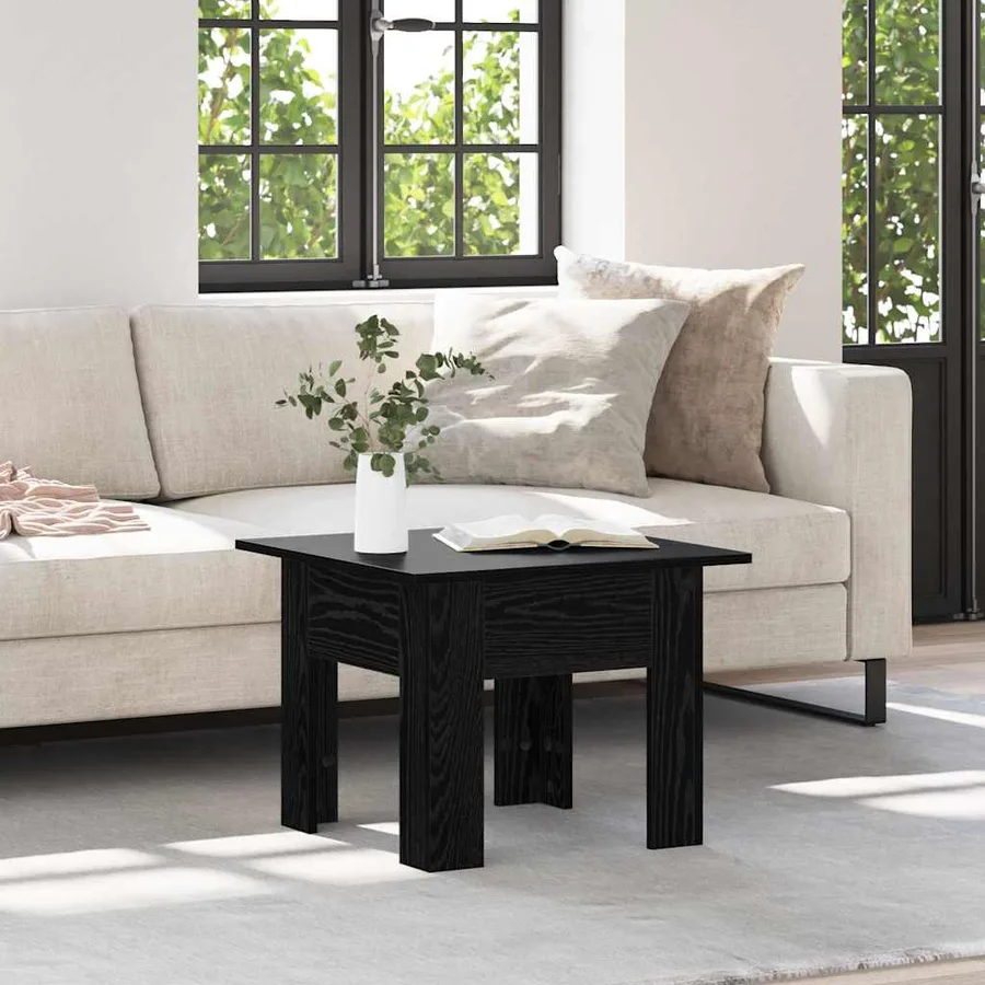 Table basse Chêne noir 55 x 55 x 42 cm Bois d'ingénierie - 4