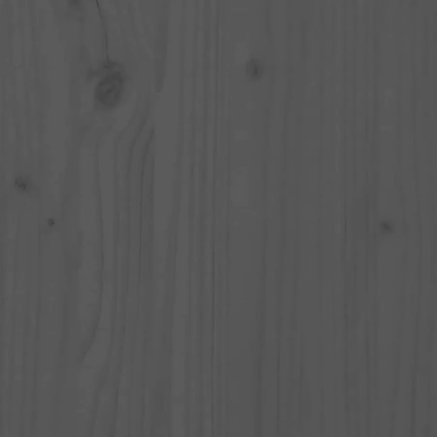 Buffet haut Gris 67x40x108,5 cm Bois massif de pin - 9