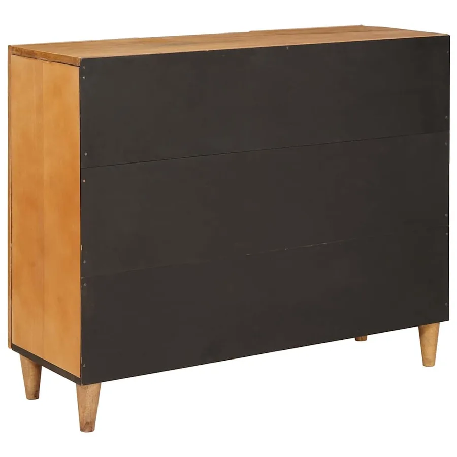 Buffet 90 x 33 x 75 cm Bois de mangue massif - 5