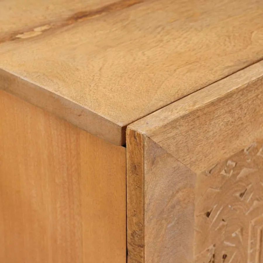 Buffet 90 x 33 x 75 cm Bois de mangue massif - 6