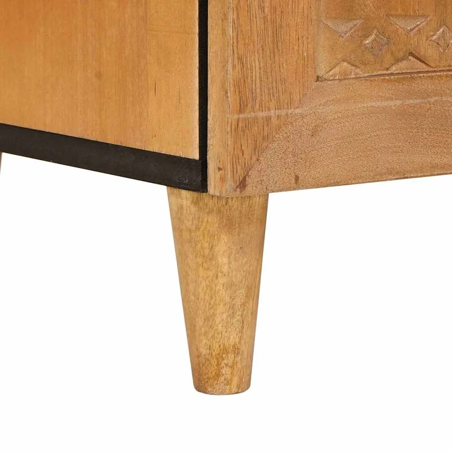 Buffet 90 x 33 x 75 cm Bois de mangue massif - 8