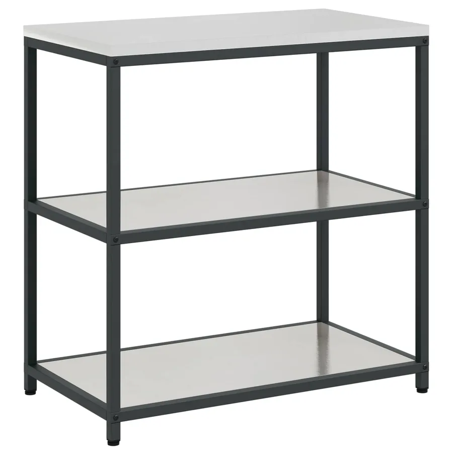 Rangement de cuisine HATTEM Argenté 90 x 50 x 92 cm Acier - 2