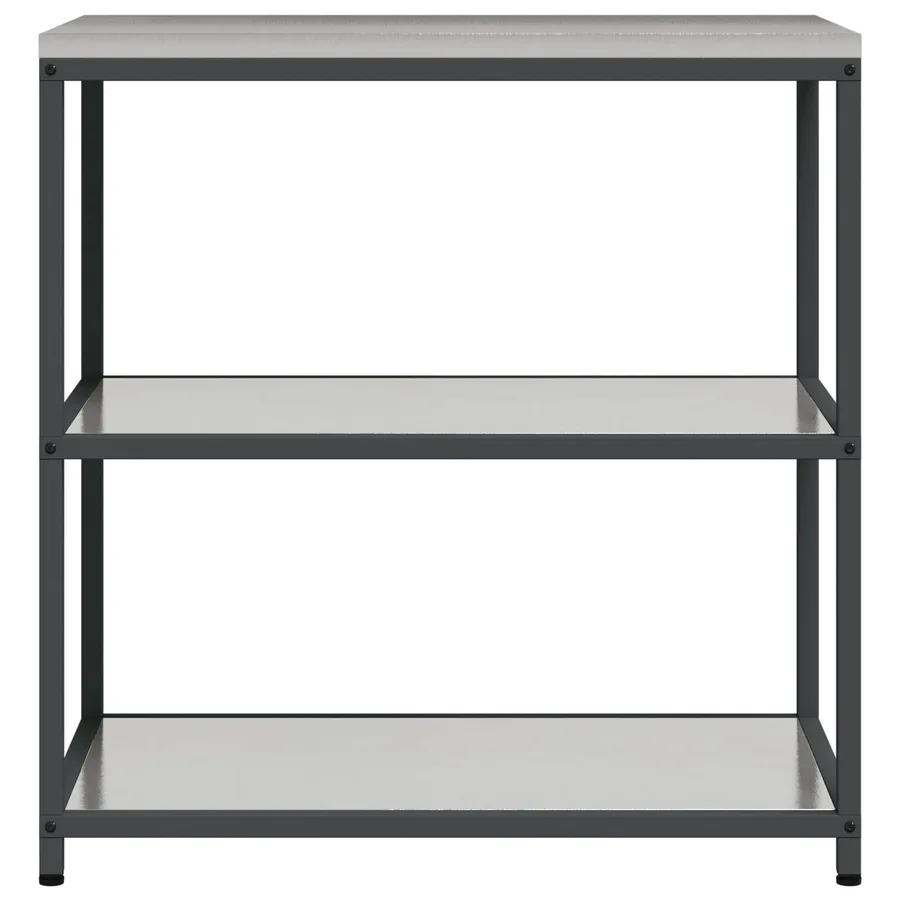 Rangement de cuisine HATTEM Argenté 90 x 50 x 92 cm Acier - 6