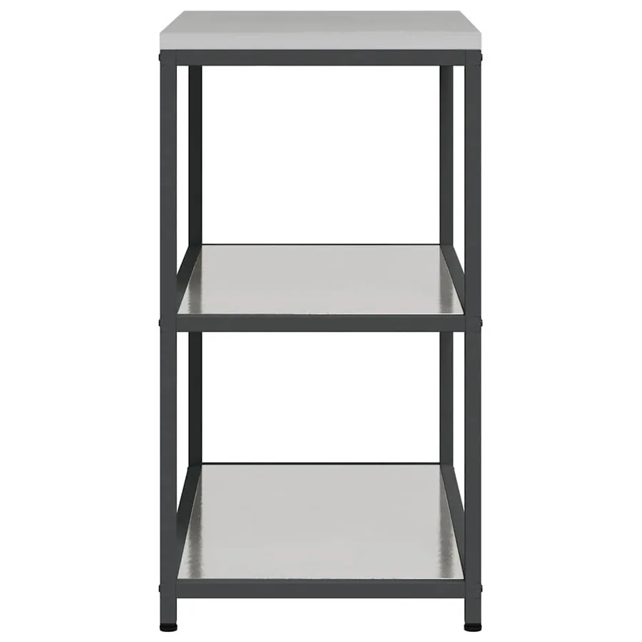 Rangement de cuisine HATTEM Argenté 90 x 50 x 92 cm Acier - 9