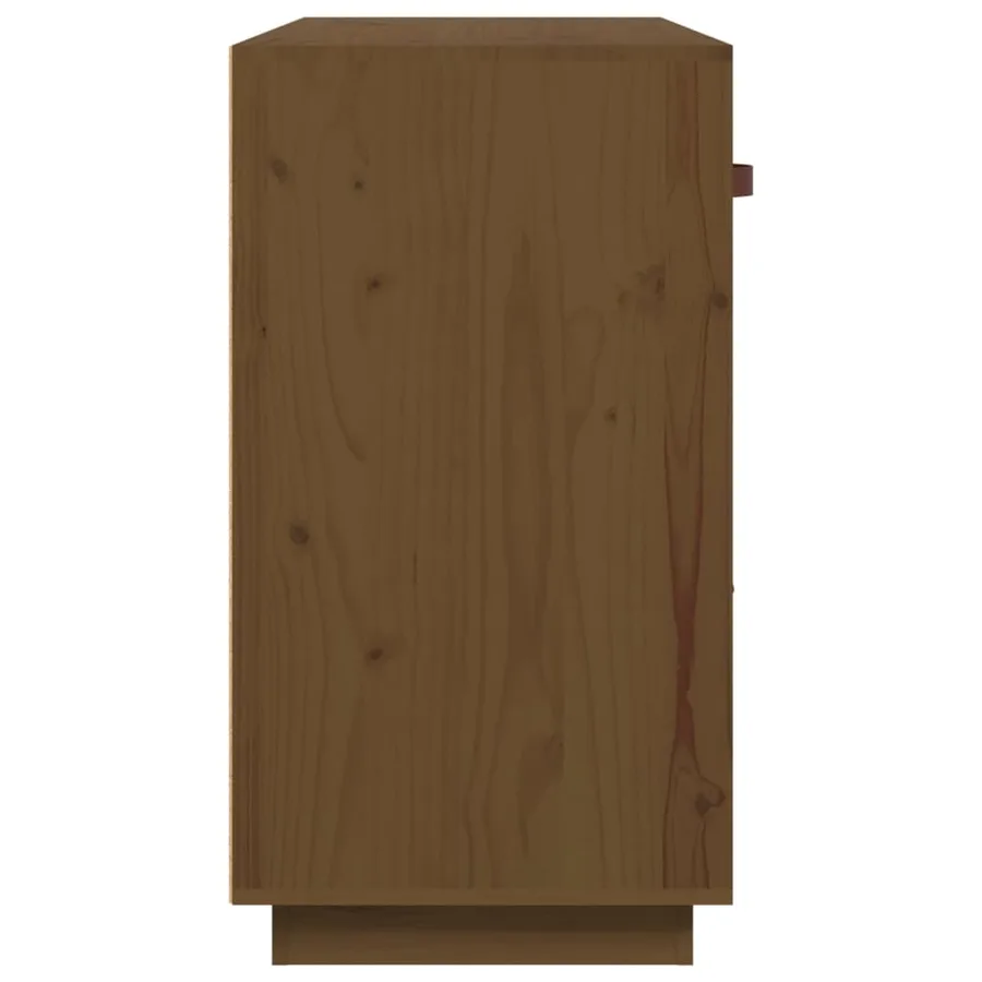 Buffet Marron miel 100x40x75 cm Bois massif de pin - 7