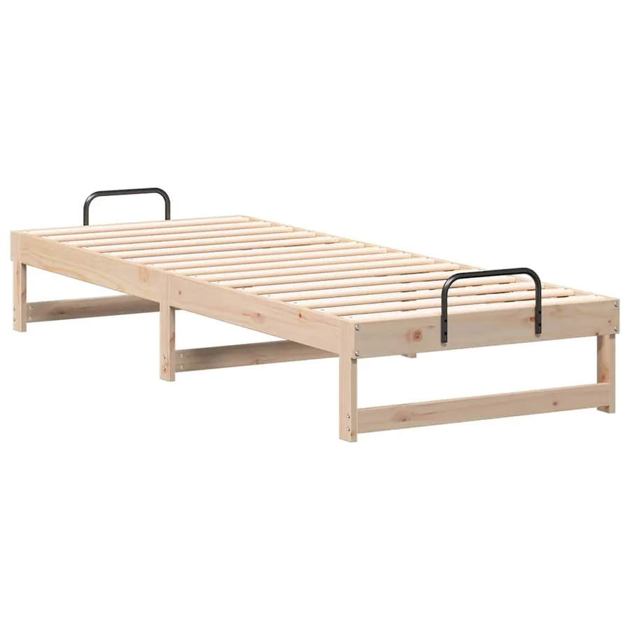 Cadre de lit Marron 80 x 200 cm Pin massif - 4