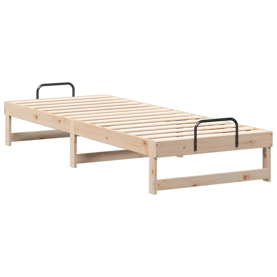 Cadre de lit Marron 80 x 200 cm Pin massif - 7