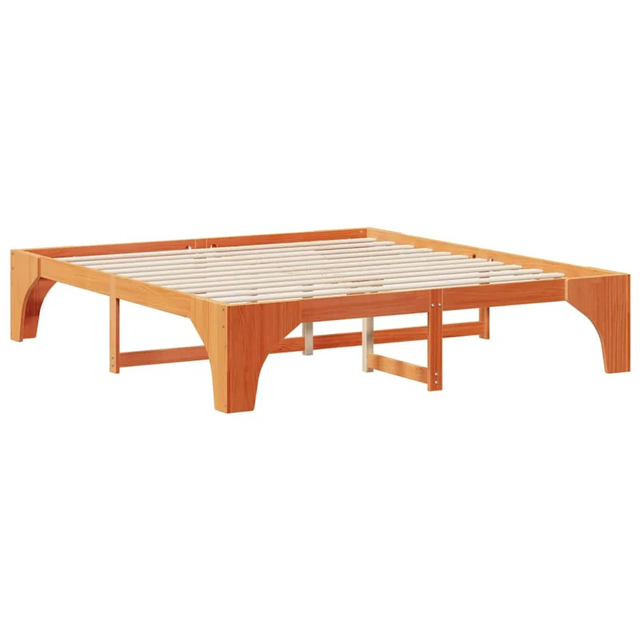 Cadre de lit Marron 180 x 200 cm Pin massif - 4
