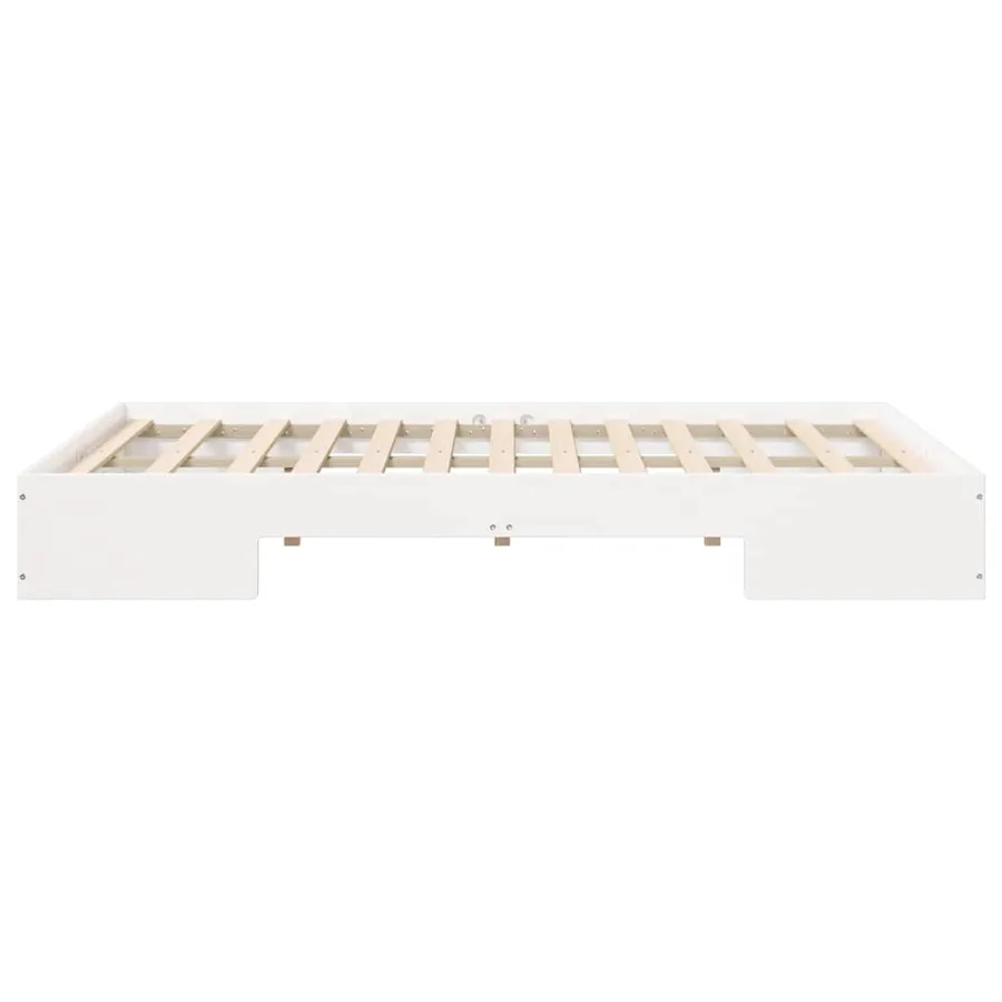 Cadre de lit Blanc 135 x 190 cm - 6