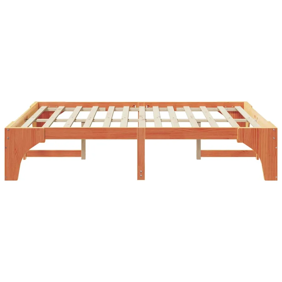 Cadre de lit Marron 150 x 200 cm Pin massif - 6