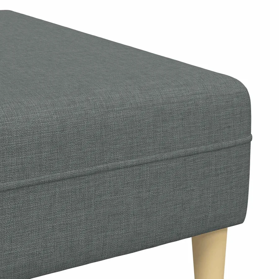 Canapé de salon 3 pcs Gris foncé Polyester - 9