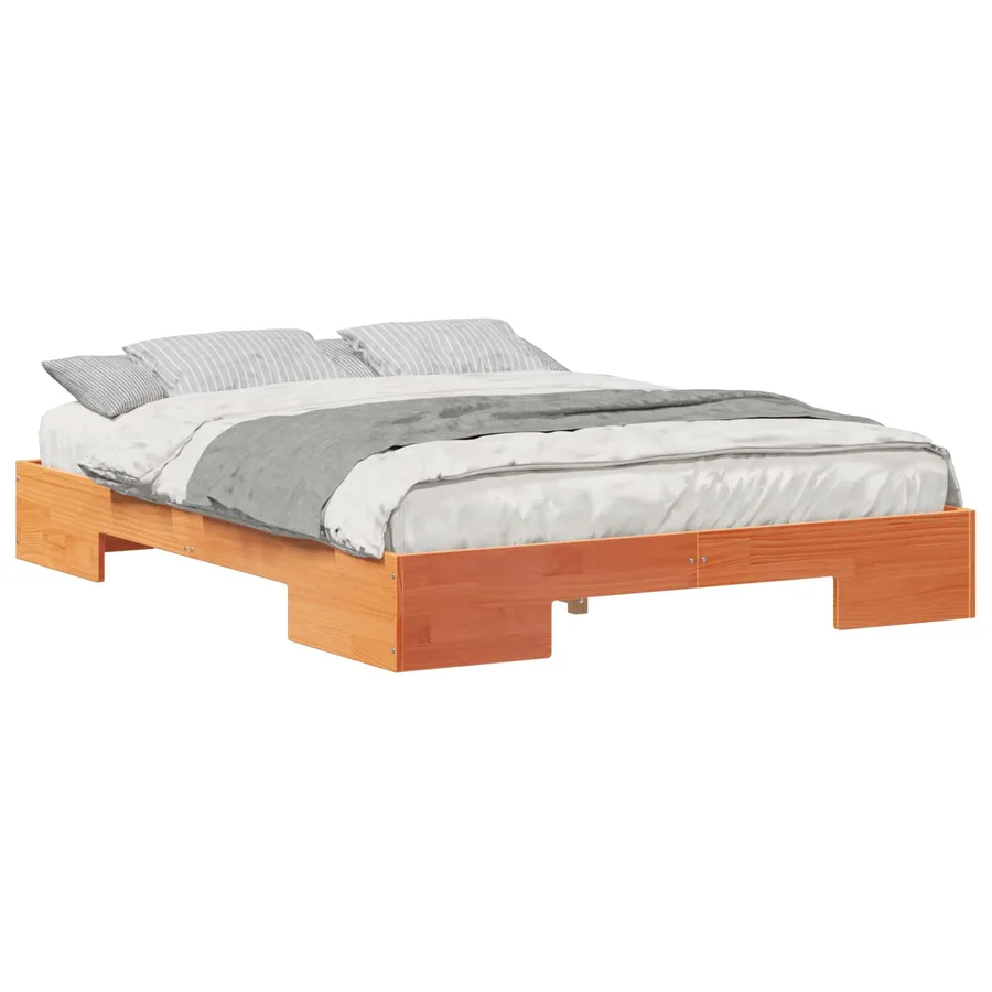 Cadre de lit Marron 150 x 200 cm - 2