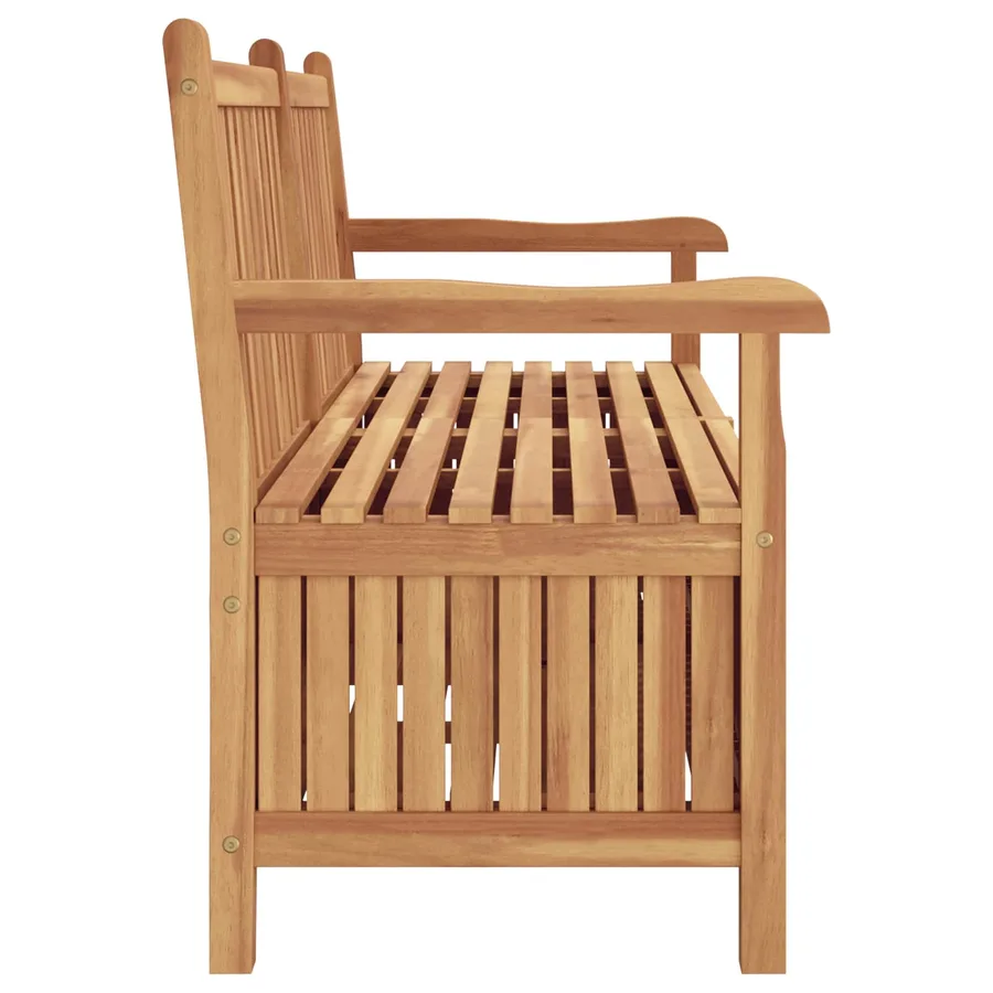 Banc de jardin avec porte 150 x 60 x 90 cm Bois de teck massif - 4