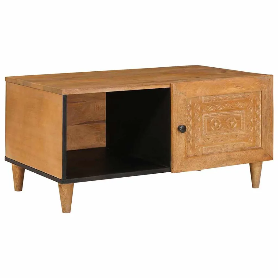 Table basse Marron Clair 100 x 54 x 40 cm Bois d'ingénierie