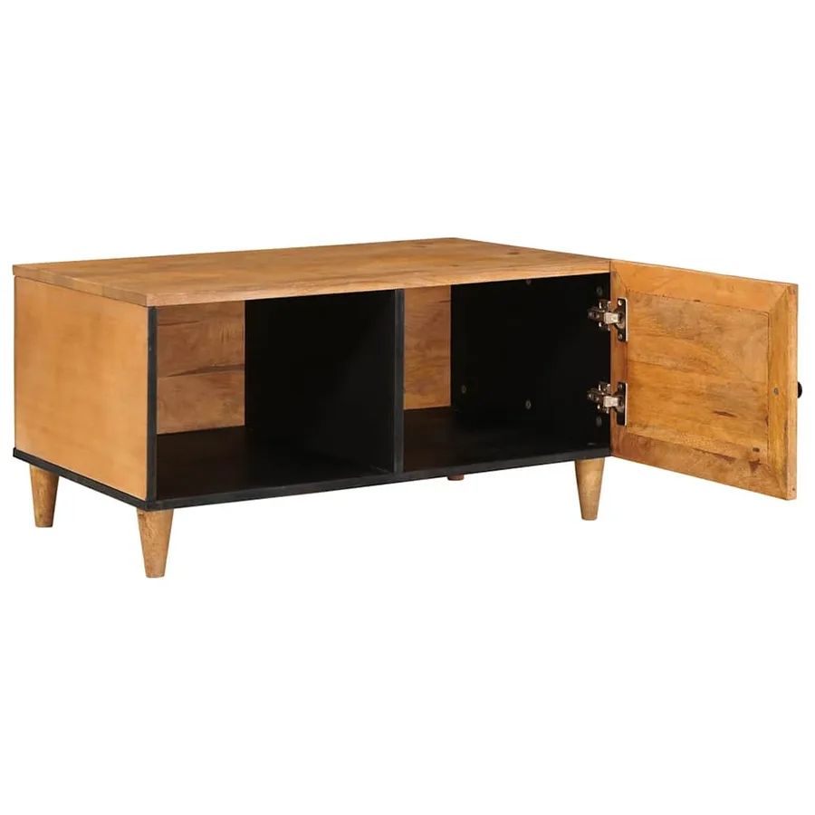 Table basse Marron Clair 100 x 54 x 40 cm Bois d'ingénierie - 2