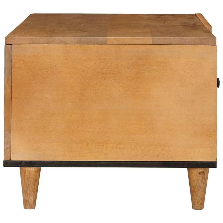 Table basse Marron Clair 100 x 54 x 40 cm Bois d'ingénierie - 4