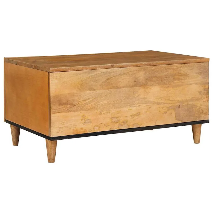 Table basse Marron Clair 100 x 54 x 40 cm Bois d'ingénierie - 5