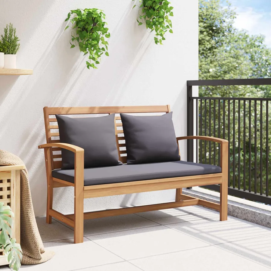 Ensemble banc et table de jardin avec coussin 2 Pièce - 3
