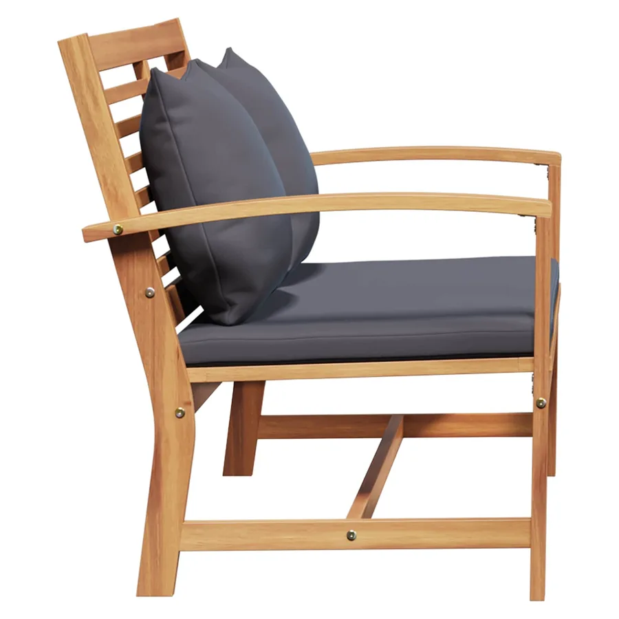 Ensemble banc et table de jardin avec coussin 2 Pièce - 5