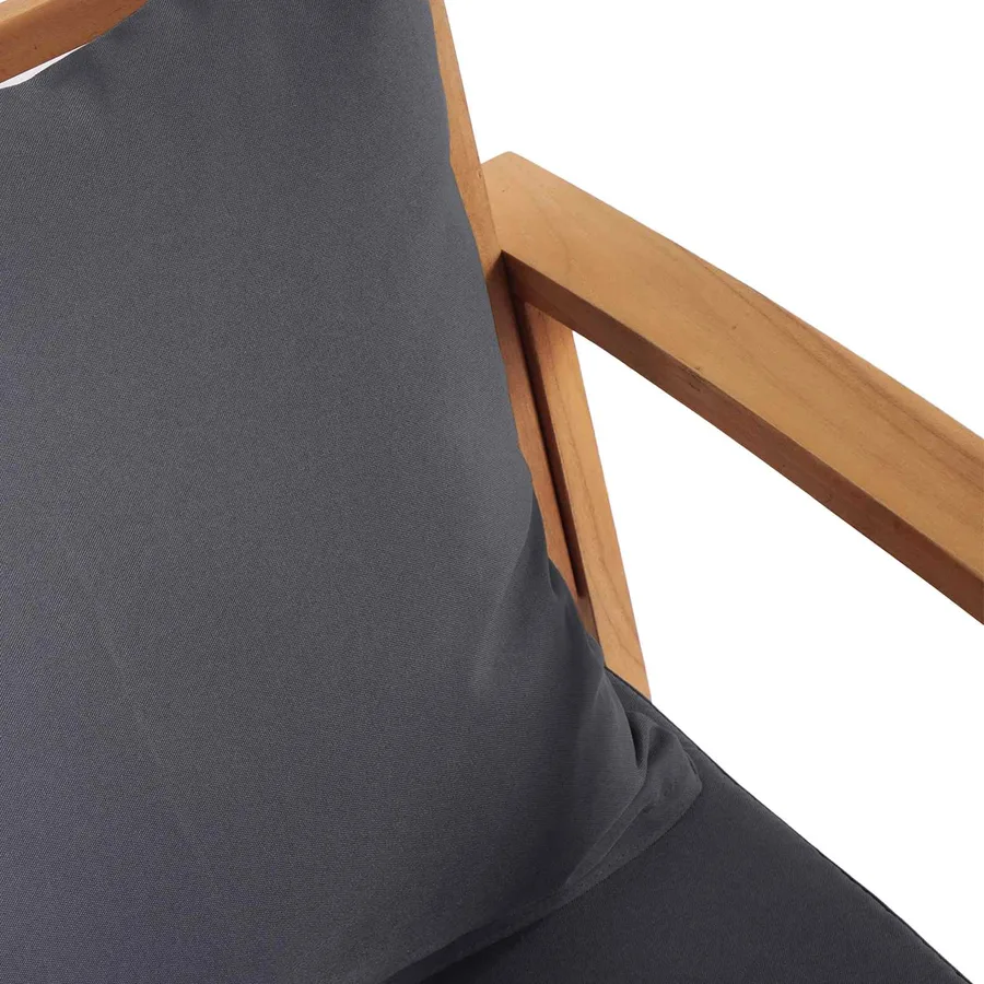 Ensemble banc et table de jardin avec coussin 2 Pièce - 7