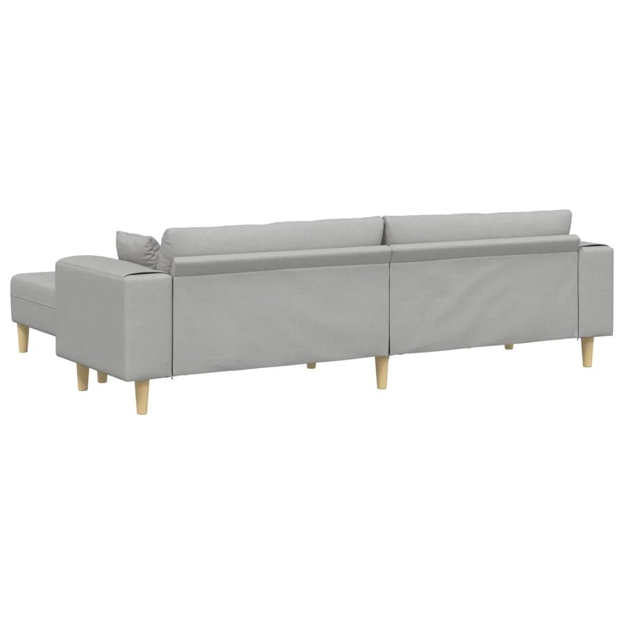 Canapé 3 pcs Gris nuage 250 x 188 x 76 cm tissu - 6