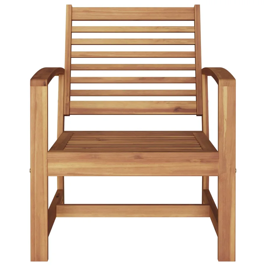 Chaise 2 Pièce Marron 65 x 60 x 76,5 cm Bois de teck massif - 5