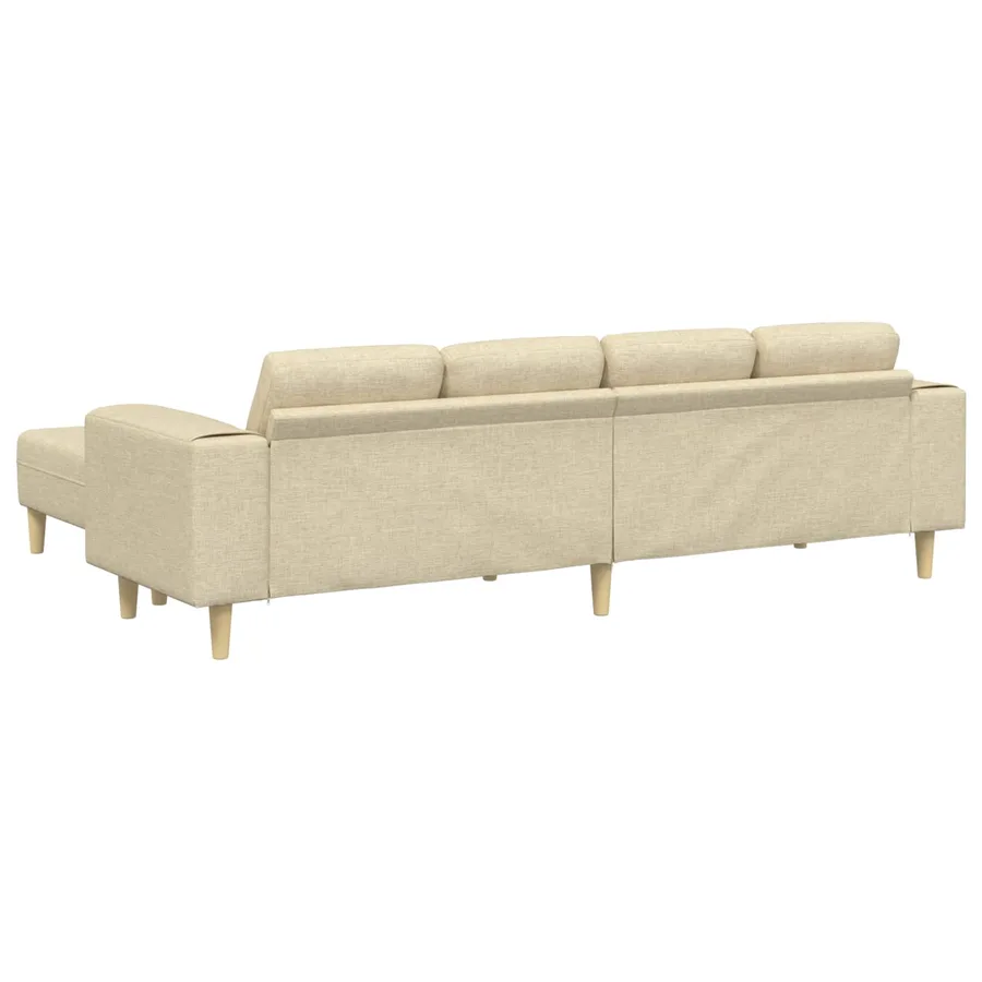 Canapé de salon 3 pcs Crème Polyester - 6
