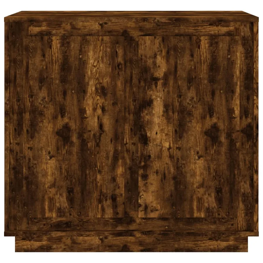Buffet chêne fumé 80x34x75 cm bois d'ingénierie - 5