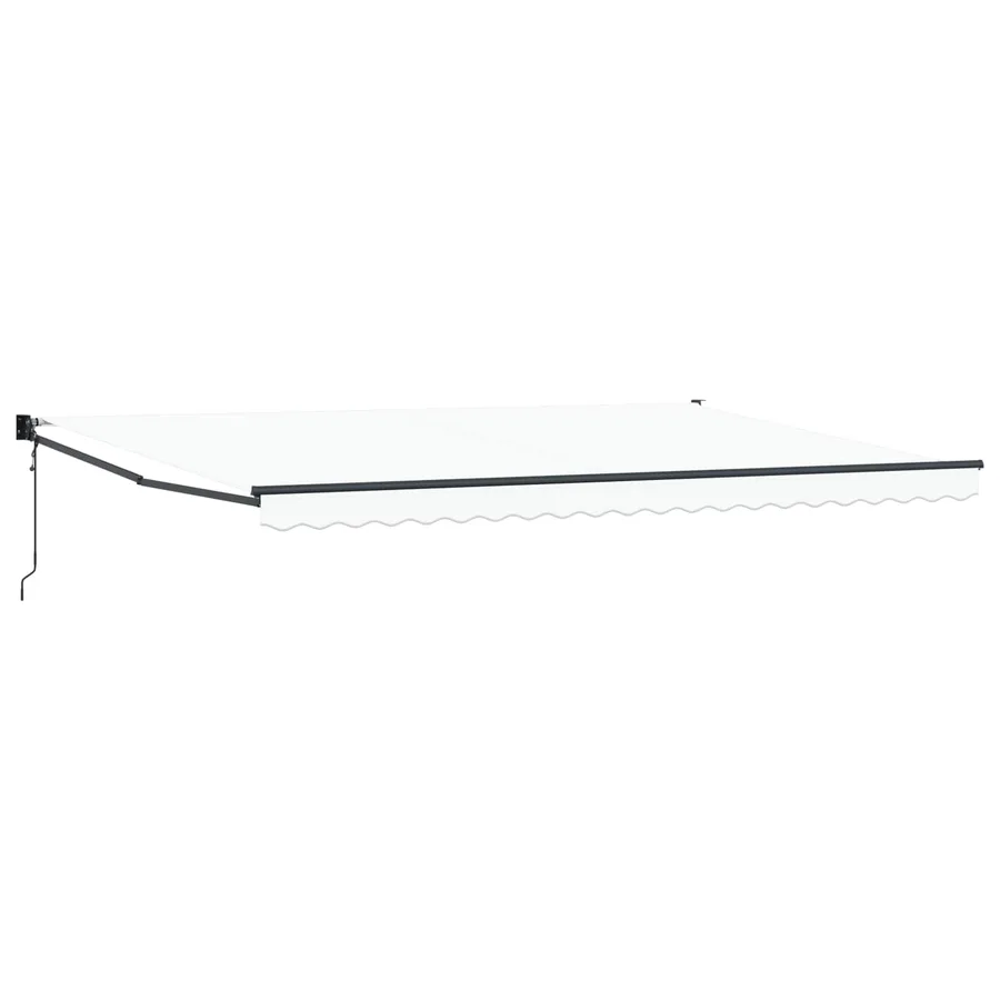 Auvent rétractable Blanc 500 x 300 x 165 cm Polyester et métal - 2