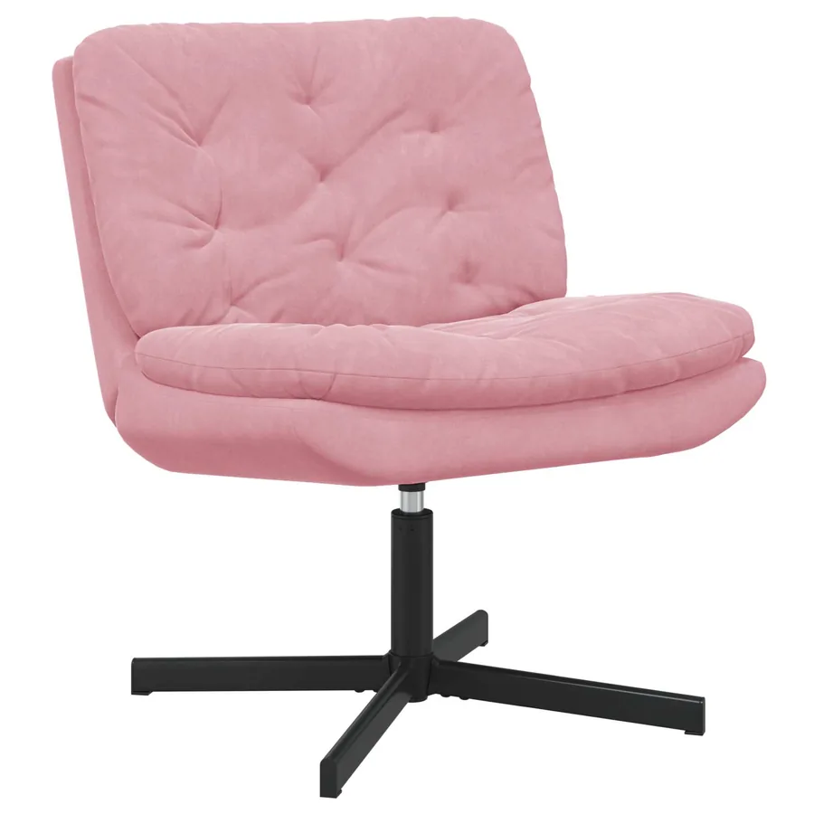 Fauteuil relaxant pivotant Rose 63 x 75 x 76 cm Velours