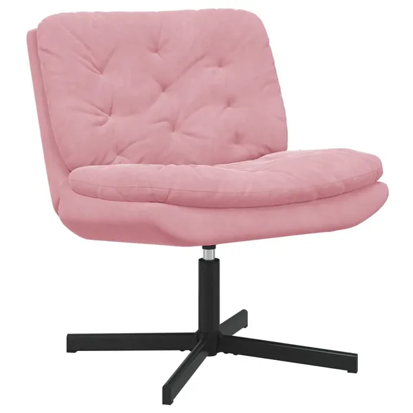 Fauteuil relaxant pivotant Rose 63 x 75 x 76 cm Velours