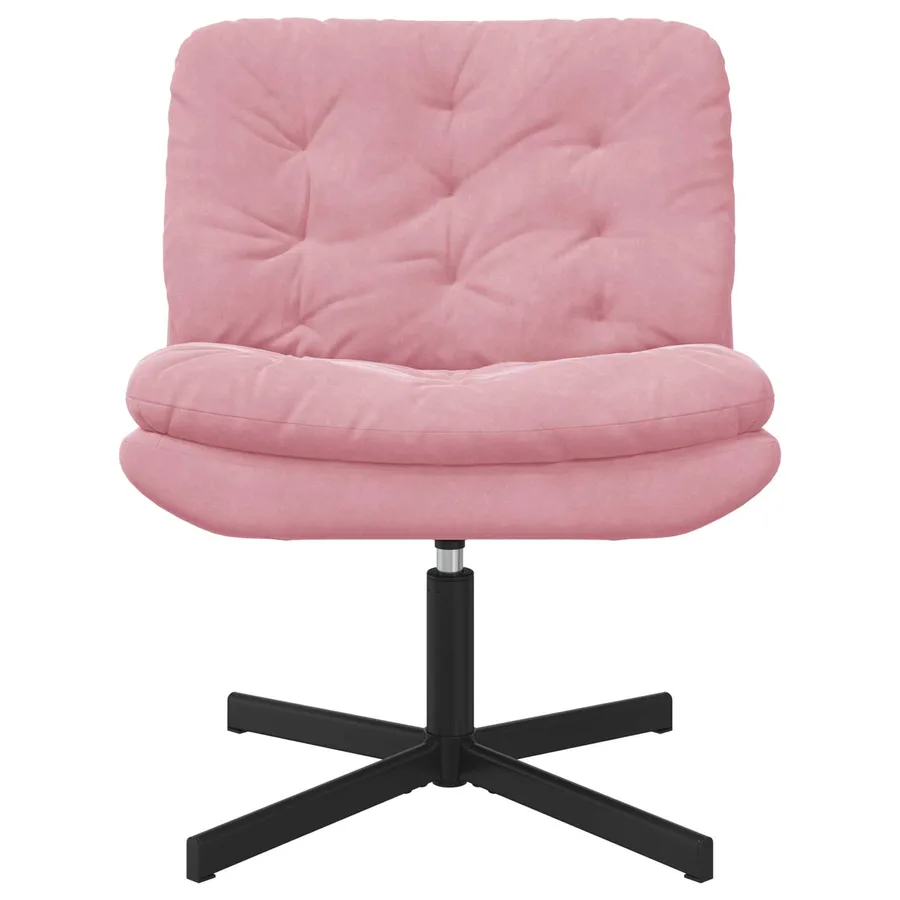 Fauteuil relaxant pivotant Rose 63 x 75 x 76 cm Velours - 2
