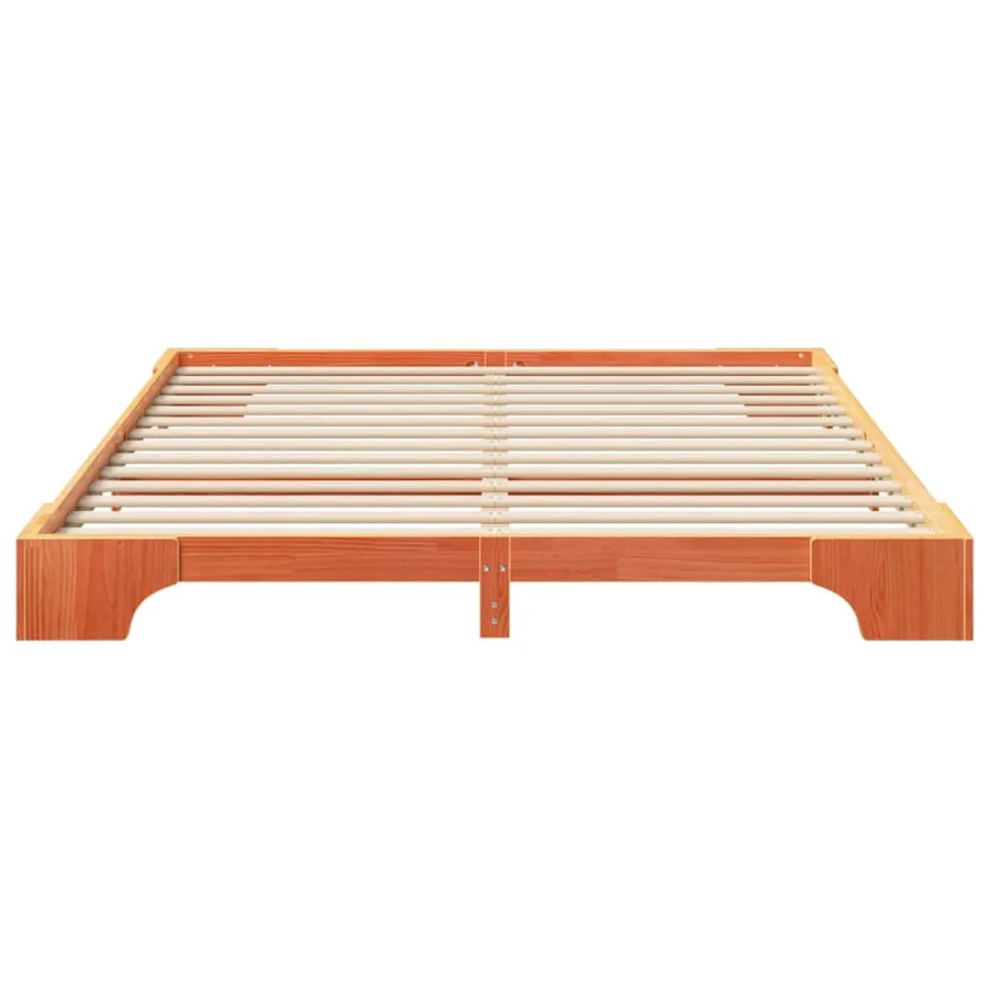 Cadre de lit Marron 180 x 210 cm Pin massif - 4