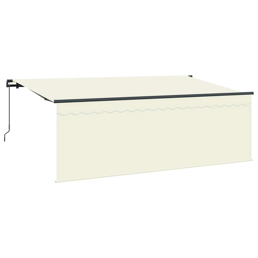Auvent Rétractable Crème 350 x 200 cm Polyester et Aluminium - 4