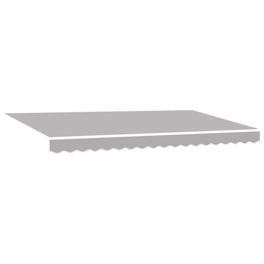 Toile de rechange pour auvent Gris clair 4 x 2 m Polyester - 2