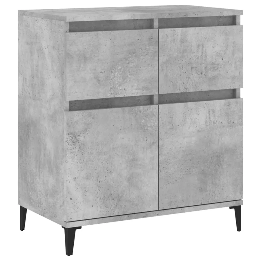 Buffet Gris béton 60x35x70 cm Bois d'ingénierie - 2