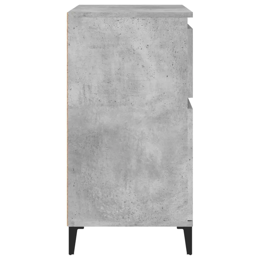 Buffet Gris béton 60x35x70 cm Bois d'ingénierie - 8